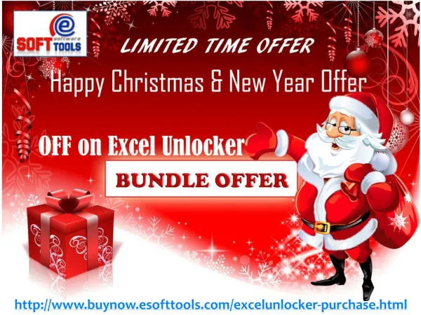 Merry Christmas and Happy New Year OFFER On eSoftTools Excel Password Recovery