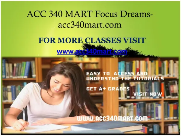 ACC 340 MART Focus Dreams-acc340mart.com