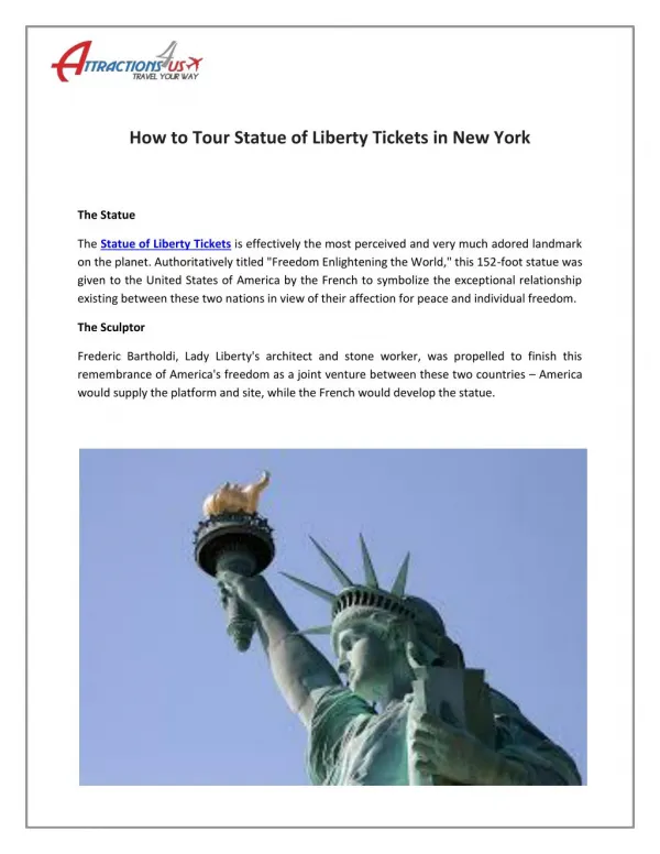 Statue of Liberty Tickets