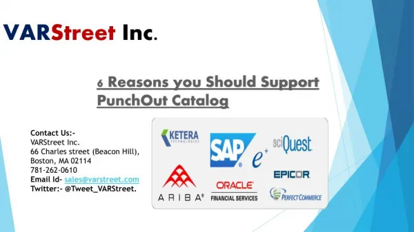 6 Reasons you Should Support PunchOut Catalog