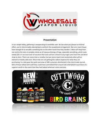 Wholesale vaping supplies - slide 1
