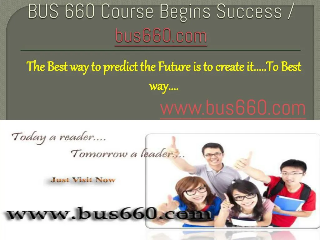 bus 660 course begins success bus660 com