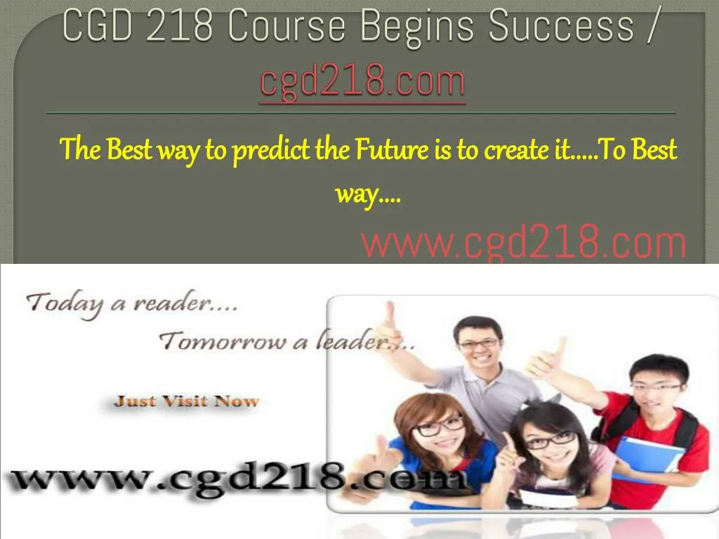 cgd 218 course begins success cgd218 com