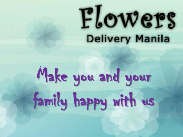 Online Flowers Free Delivery Shop in Manila