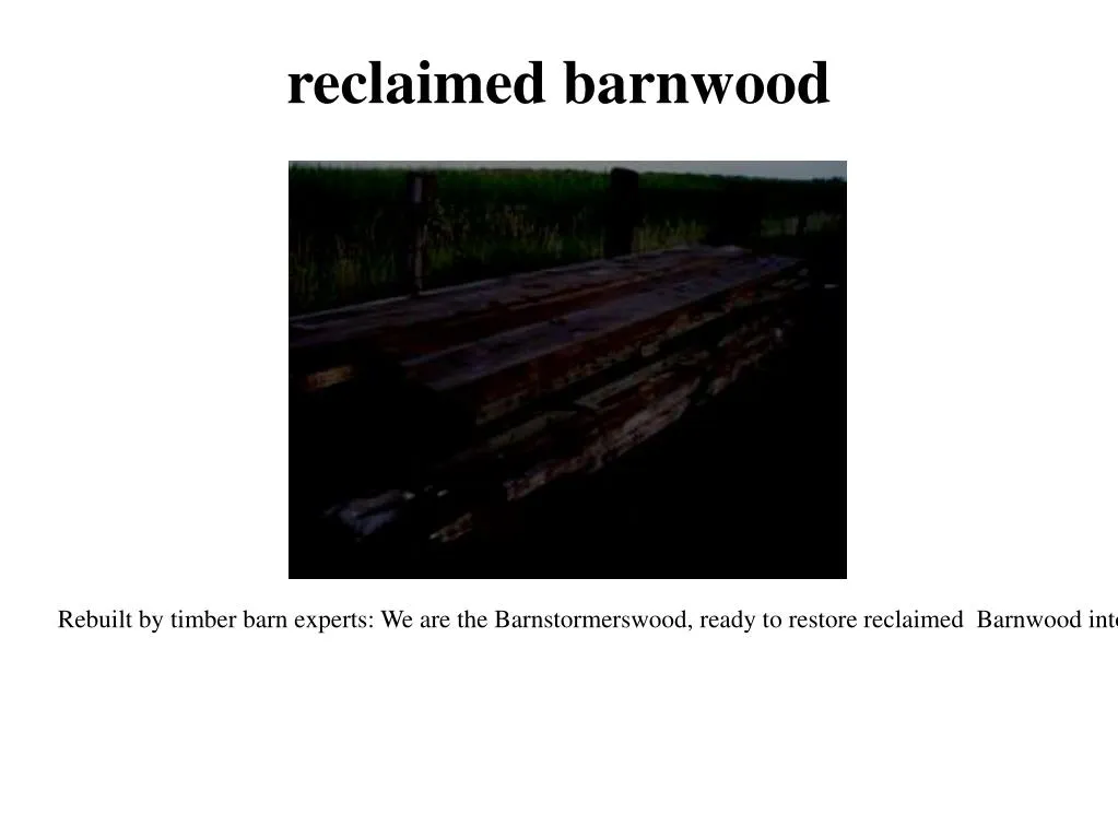 reclaimed barnwood