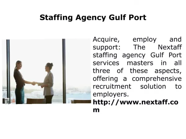 Staffing Agency Gulf Port