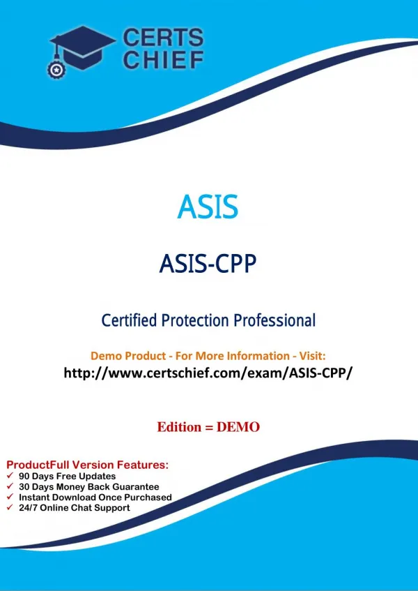 ASIS-CPP Exam Questions Answers
