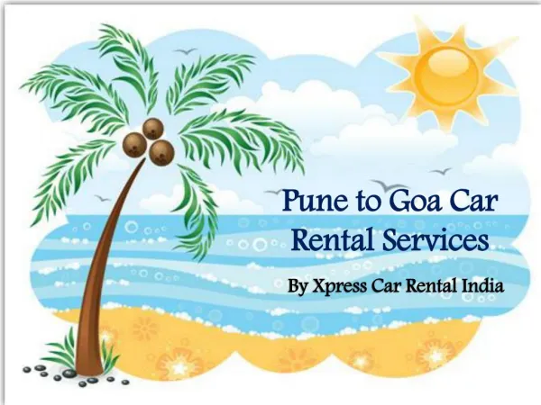 Pune to Goa Car Rental