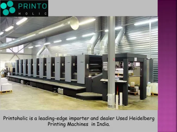 Used Heidelberg Printing Machines