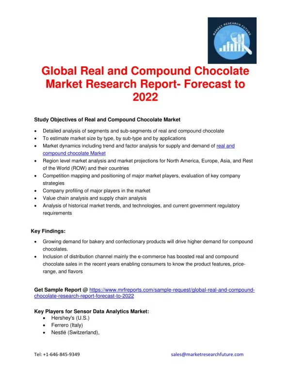 Global Real and Compound Chocolate Market Research Report