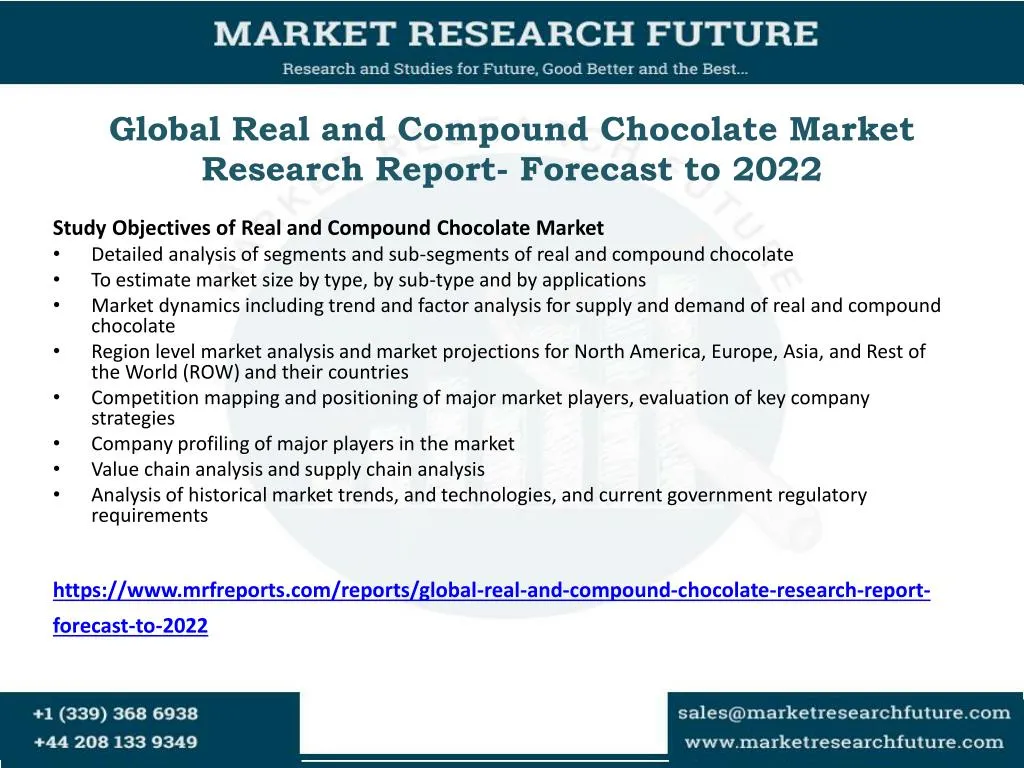 global real and compound chocolate market research report forecast to 2022