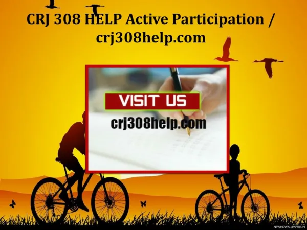 CRJ 308 HELP Active Participation/crj308help.com