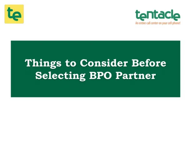 Looking for a BPO Partner? First Consider These Factors