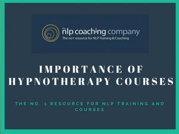 Importance of Hypnotherapy Courses