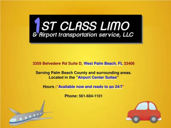 Limousine Service West Palm Beach FL