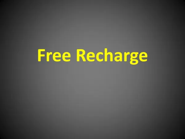 Prepaid plans can be easily recharged for free free free!!!