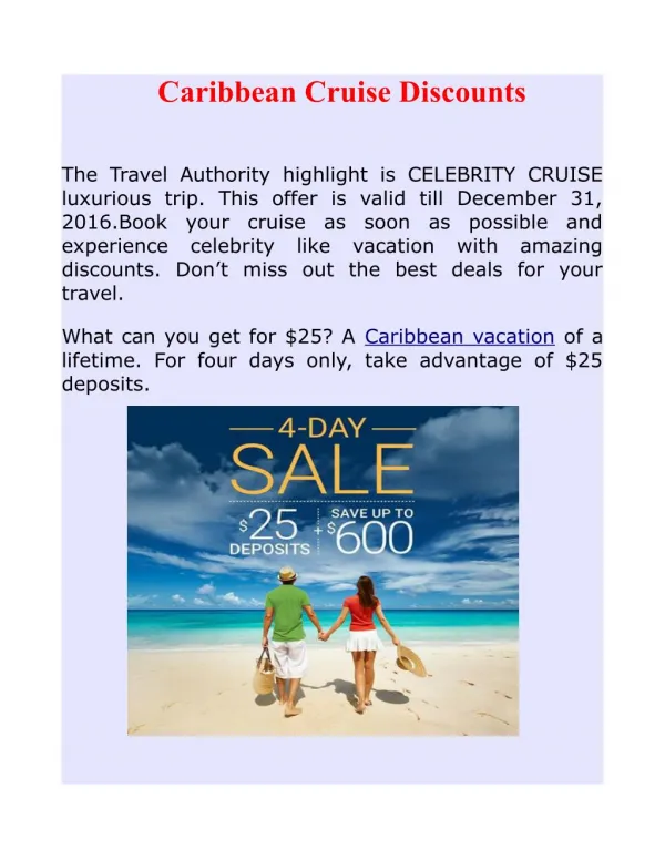 Caribbean Cruise Discounts
