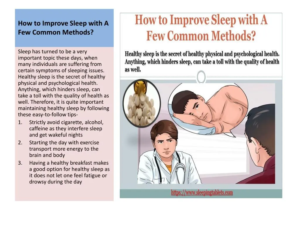 how to improve sleep with a few common methods