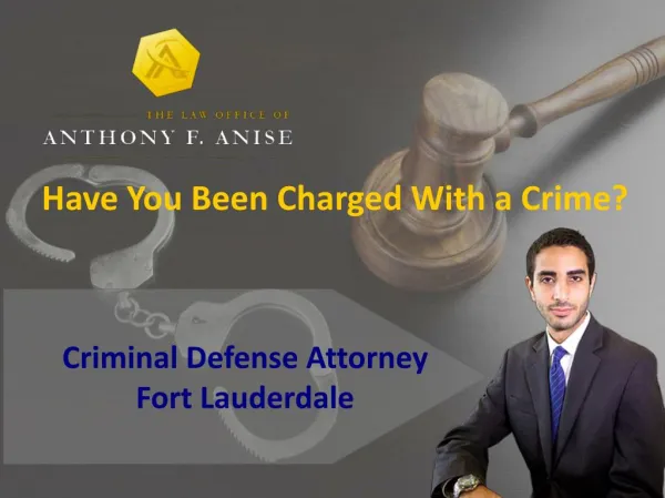 Fort Lauderdale Criminal Defense Attorney
