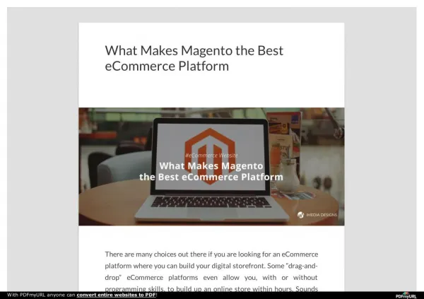 What Makes Magento the Best eCommerce Platform