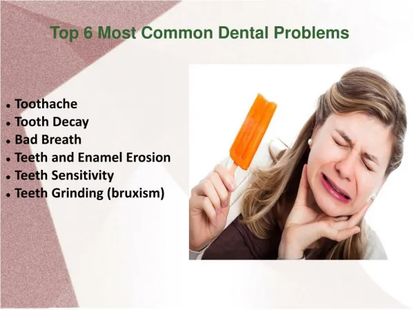 Top 6 Most common dental problems