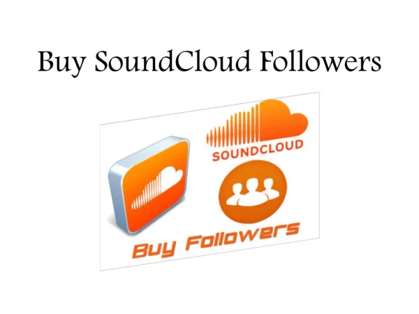 Buy SoundCloud Followers