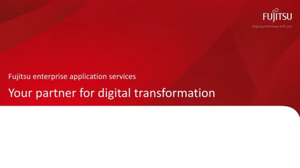 Your Partner for Digital Transformation | Fujitsu Enterprise
