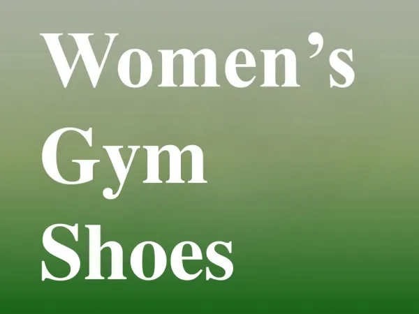 Women’s Gym Shoes