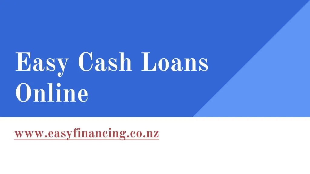 easy cash loans online