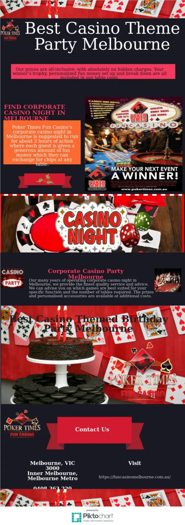 Find Your Next Event with our Casino Party Hire Melbourne