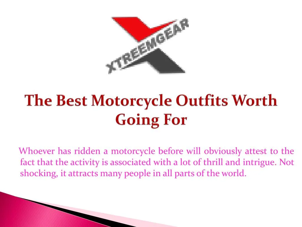 the best motorcycle outfits worth going for