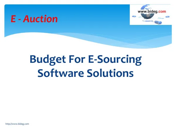 E-Sourcing Software
