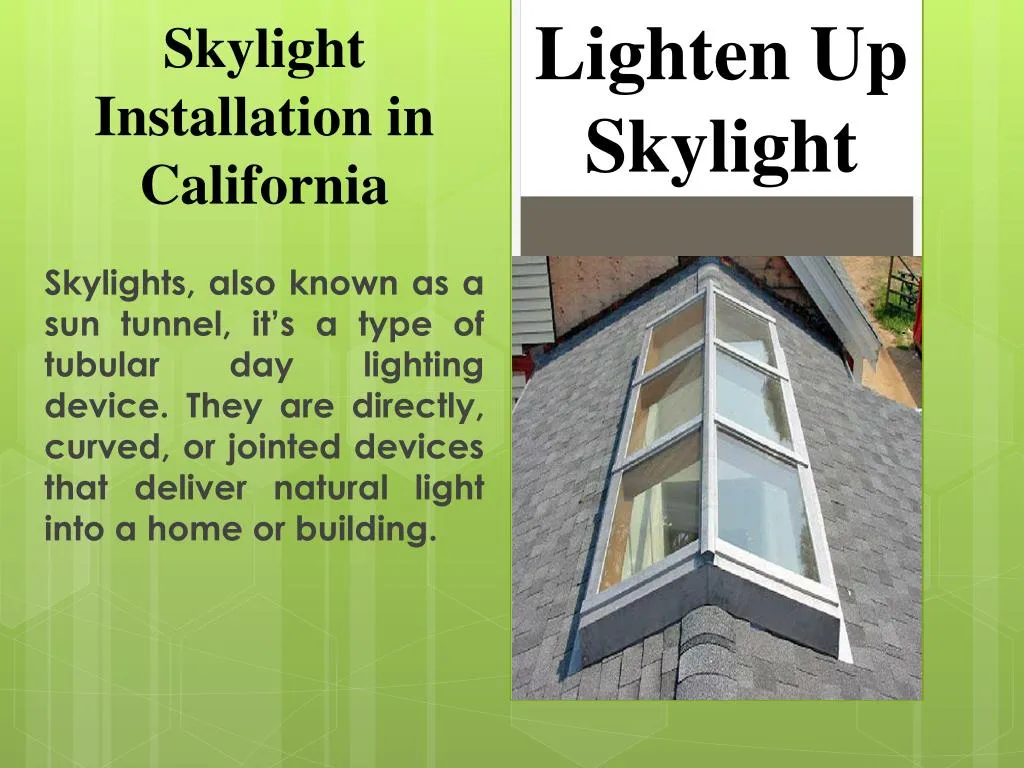 skylight installation in california