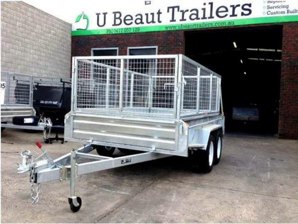 Ubeaut Trailers 10×6 Tandem Tipper with 1000mm Cage 2000kg ATM