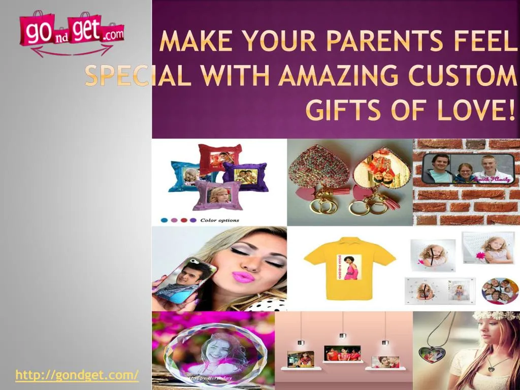 make your parents feel special with amazing custom gifts of love
