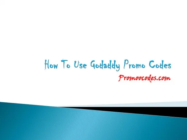 How to use Godaddy Coupon Codes