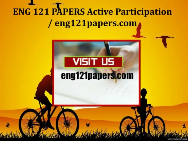 ENG 121 PAPERS Active Participation/eng121papers.com