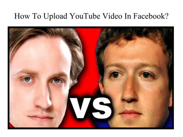 how to upload youtube video in facebook?