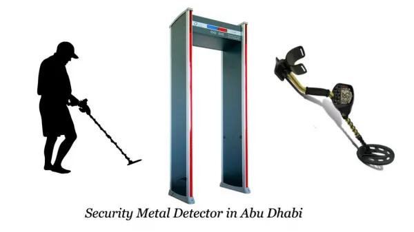 Security Metal Detector in Abu Dhabi