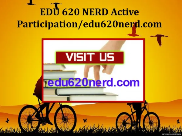 EDU 620 NERD Active Participation/edu620nerd.com