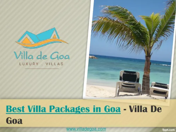 Best Villa Packages in Goa - Villa De Goa