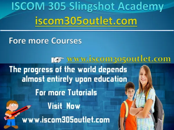 ISCOM 305 Slingshot Academy / iscom305outlet.com