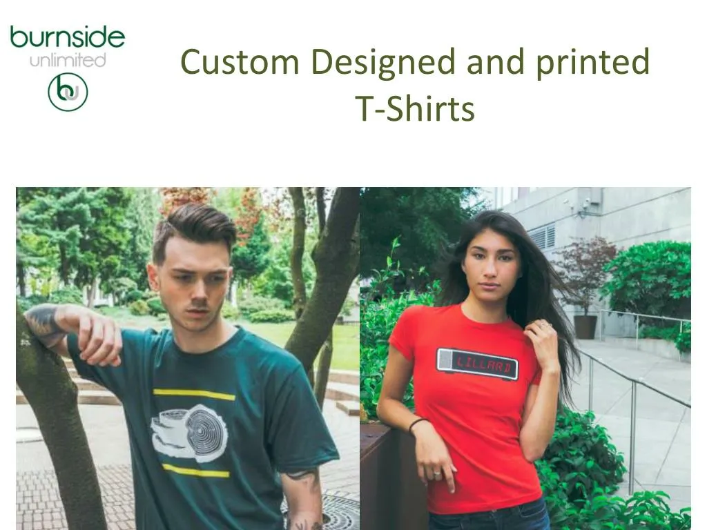 custom designed and printed t shirts