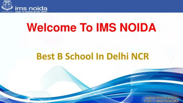 Best B School In Delhi NCR