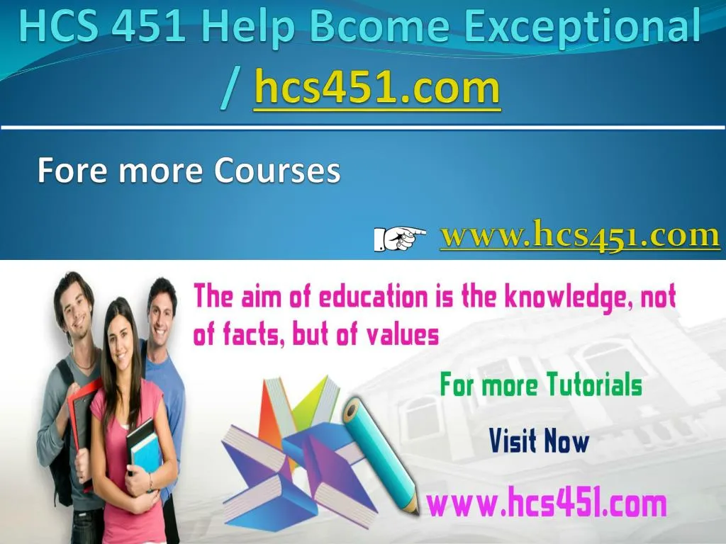 hcs 451 help bcome exceptional hcs451 com
