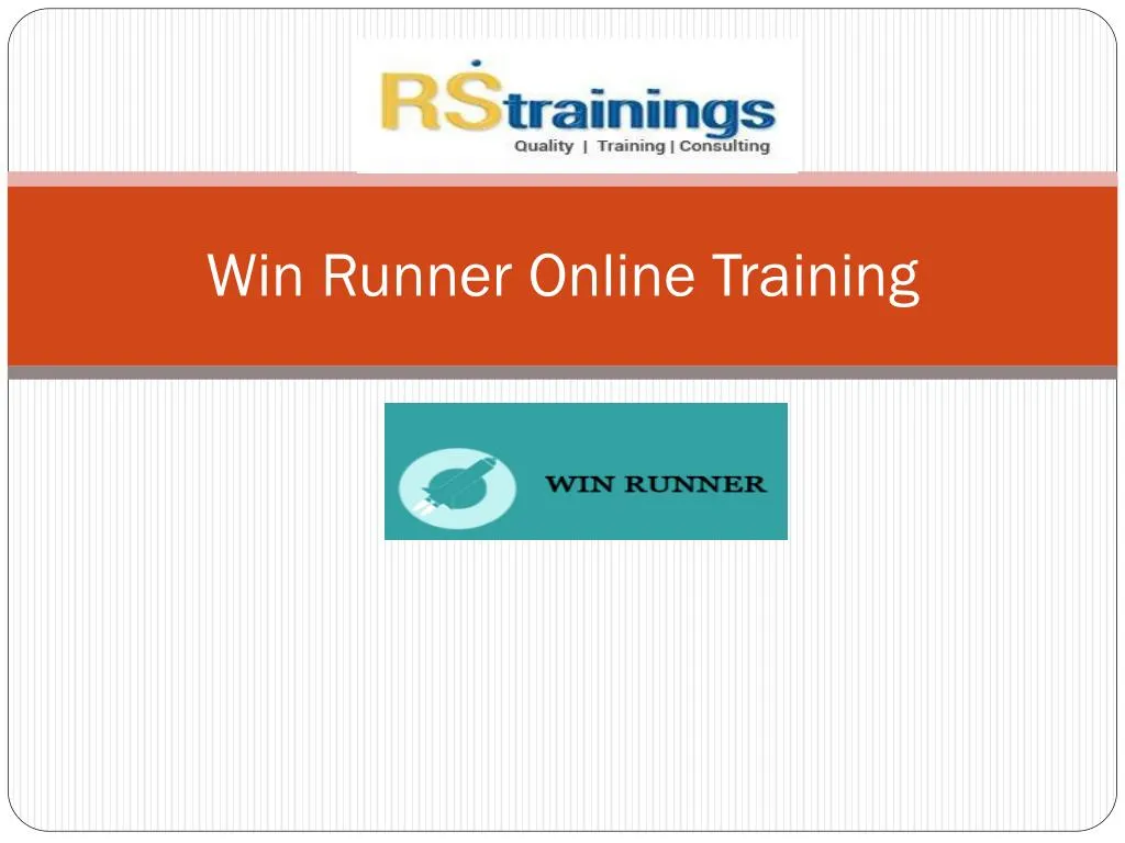 win runner online training