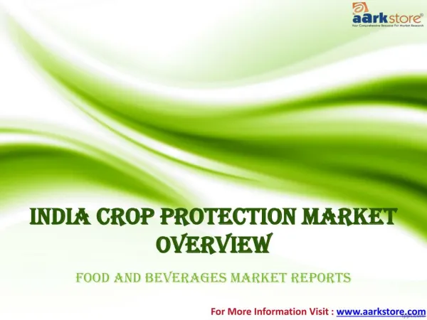 India Market of Crop protection: Aarkstore