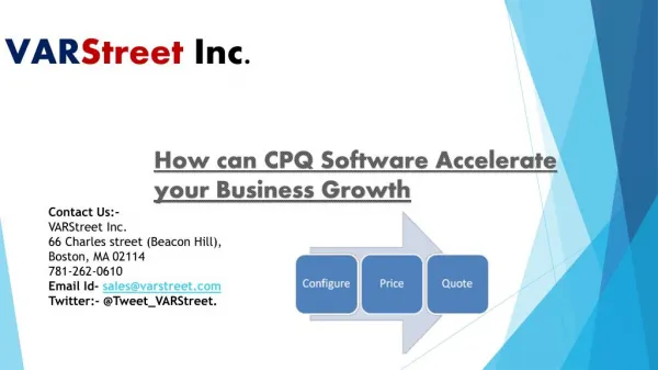 How can CPQ Software Accelerate your Business Growth