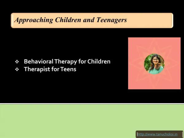 Approaching Children and Teenagers