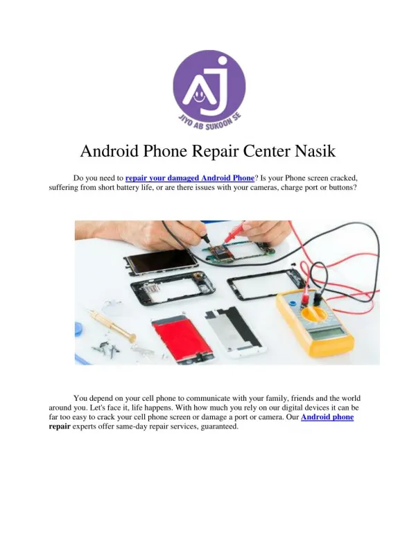 Android Phone Repair Center Nasik